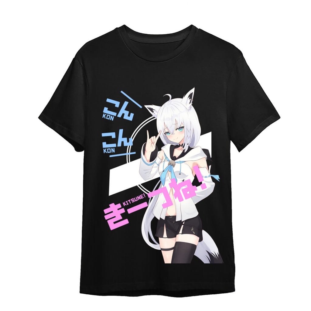 เสื้อยืด Shirakami Fubuki KonKonKitsune Hololive
