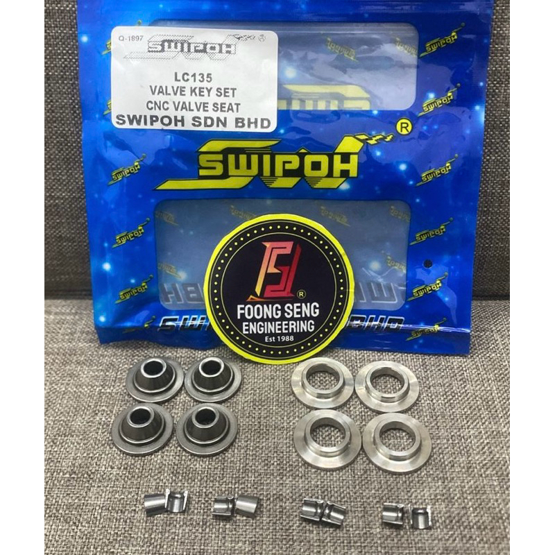 ใหม่ LC135 / Y15 วาล์ว KEY และชุดฝาปิดวาล์ว STD RETAINER CNC WASEL WASHER SWIPOH