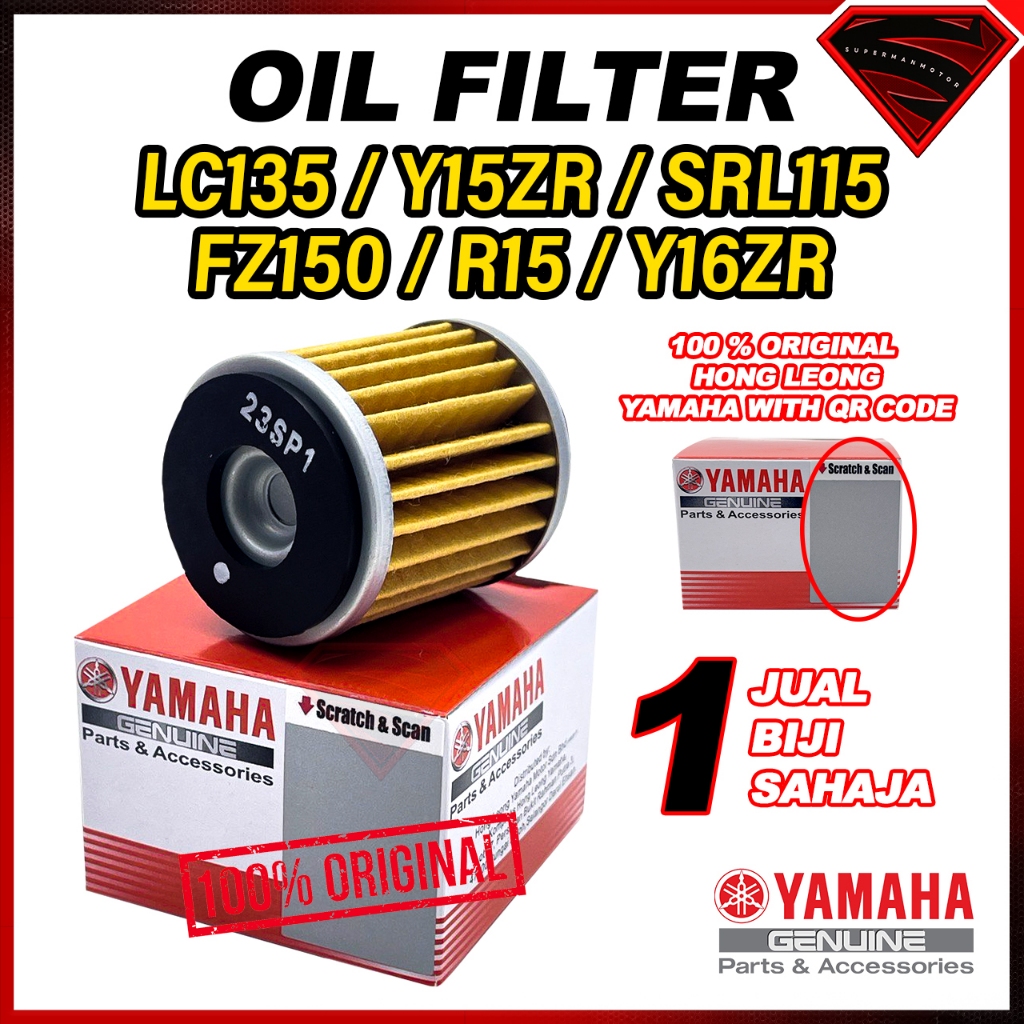 QR CODE HLY กรองน้ํามัน Y15 Y16 LC 135 R15 FZ150 SRL115 1S7-E3440-00
