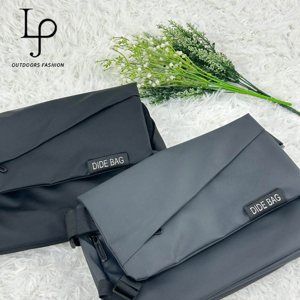 LJ- กระเป๋าสะพายข้างผู้ชาย Beg Fashion Messager Bag Chest Bag Beg Silang Lelaki Mens กระเป๋าสะพายข้า