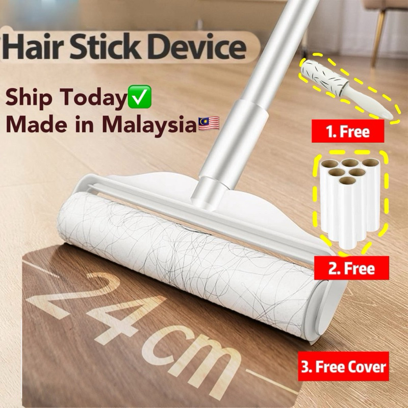 เรือจาก KLSticky Lint Roller ที่ถอดออกได้ฝุ่นผมสัตว์เลี้ยง Fur Remover Bulu Baju ฝาครอบเสื้อผ้า Roll