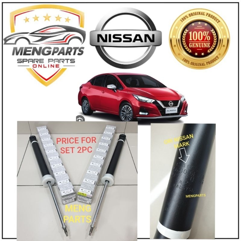 NISSAN ALMERA N18T 1.0 ด้านหลัง ABSORBER BELAKANG *PRICE FOR SET* 56210-6EJ0B