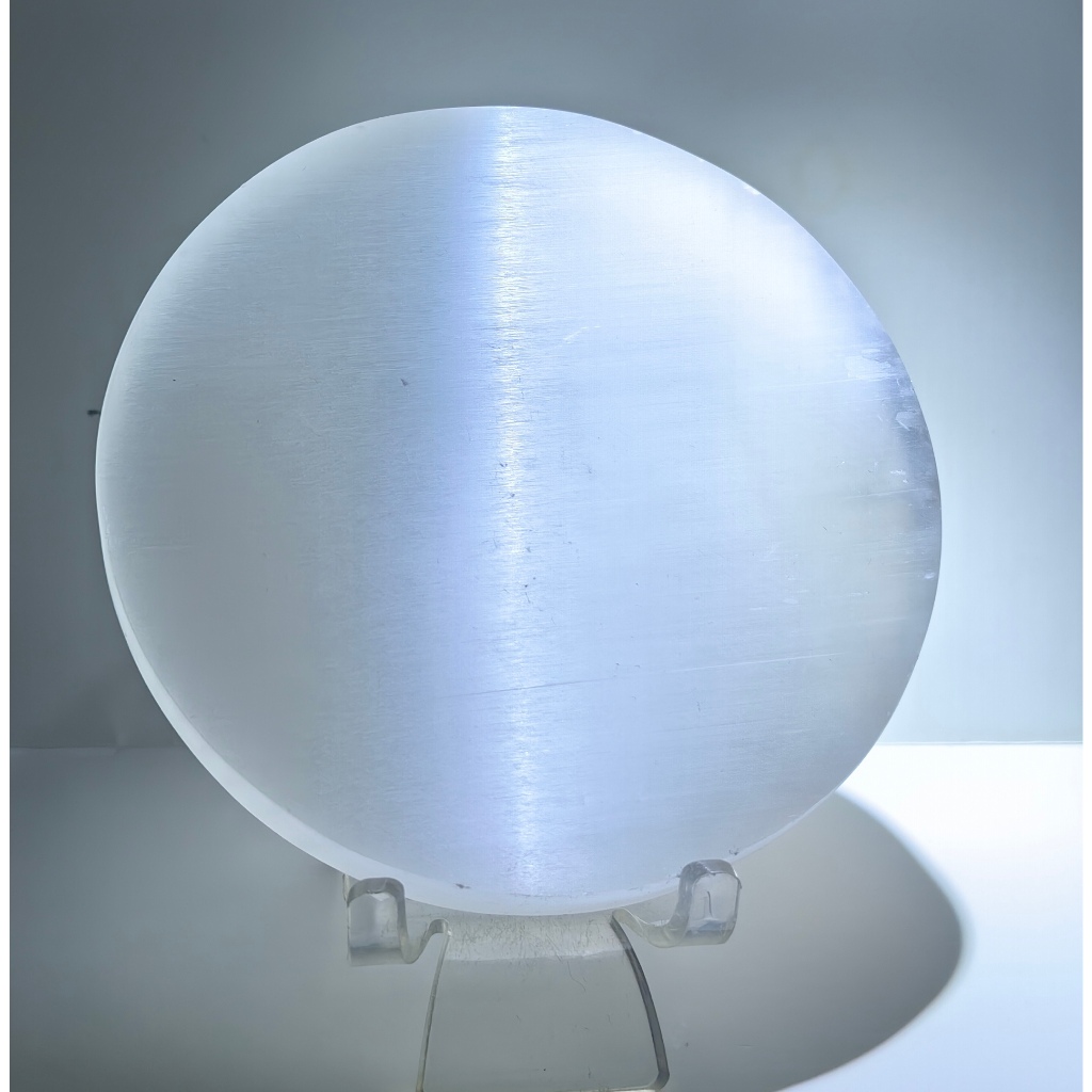 Kristal Selenite Shaon / Natural Crystal Slice (ฐานไม่มี) แผ่นหินธรรมชาติ