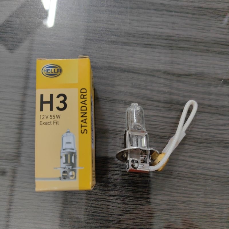 หลอดไฟ HELLA H3 มาตรฐาน 12v55w Exact Fit