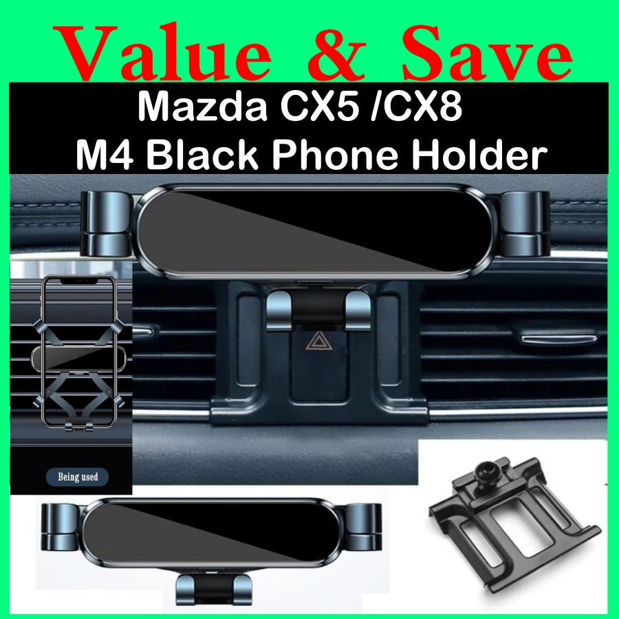 Mazda CX5 KF CX-5 2018 - 2026 CX8 KG CX-8 ที่วางโทรศัพท์อุปกรณ์เสริม Custom Fit Gravity Mobile Holde