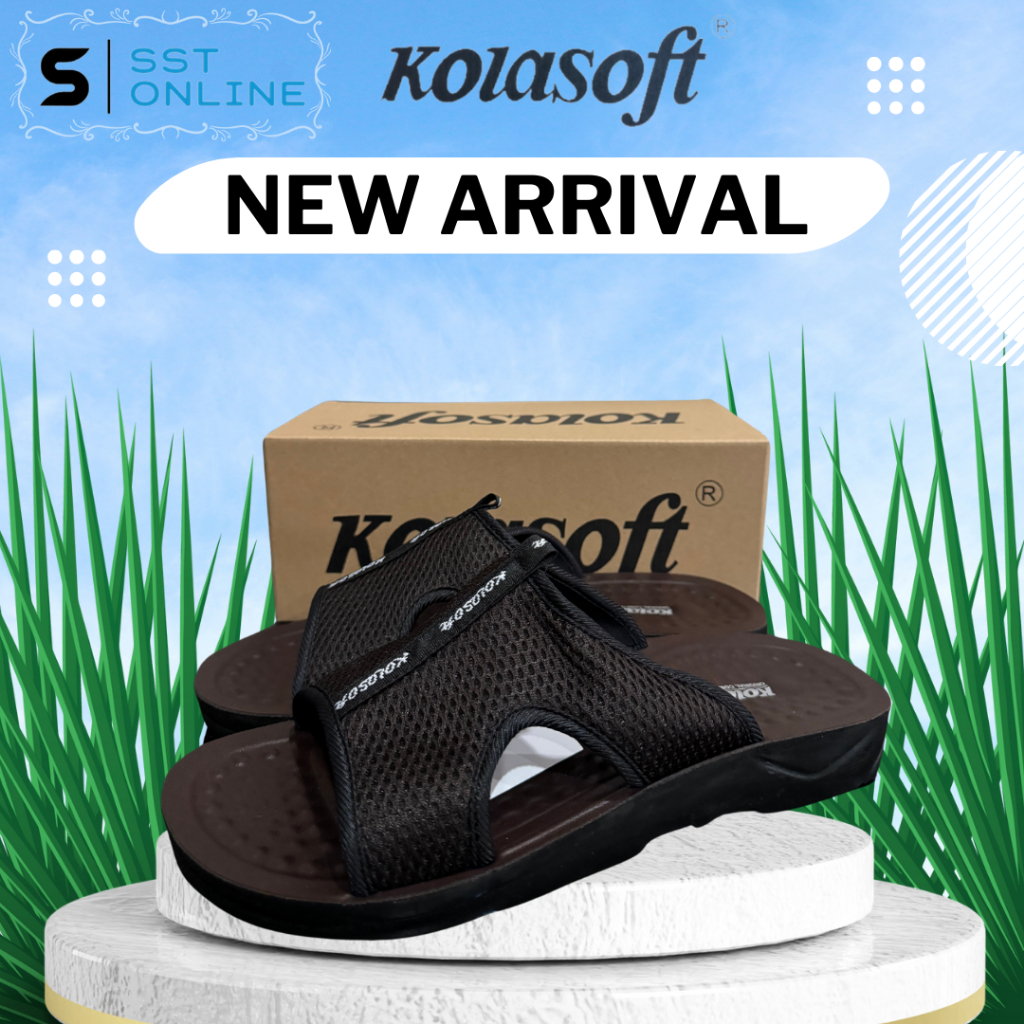 [SST Online] รองเท้าแตะแฟชั่นบุรุษ KOLASOFT | รองเท้าแตะ Fesyen Lelaki KOLASOFT - สีน้ําตาล T03