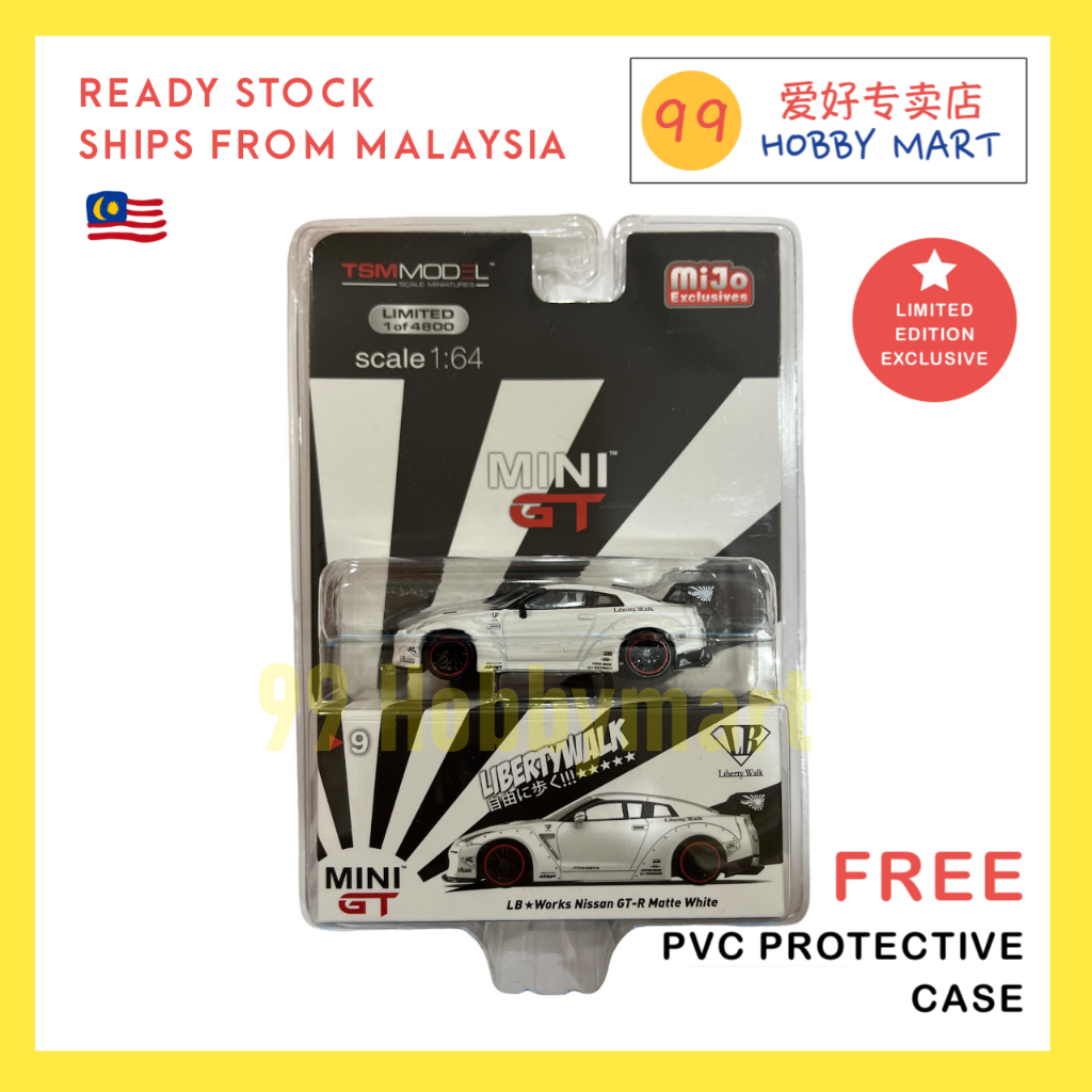 Mini GT 9 Nissan GTR GT-R R35 LB Works Matte White