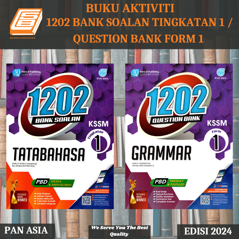 [SBCB] Buku Aktiviti : 1202 Bank Sualan Tingkatan 1 / Question Bank Form 1 ( Pan Asia )