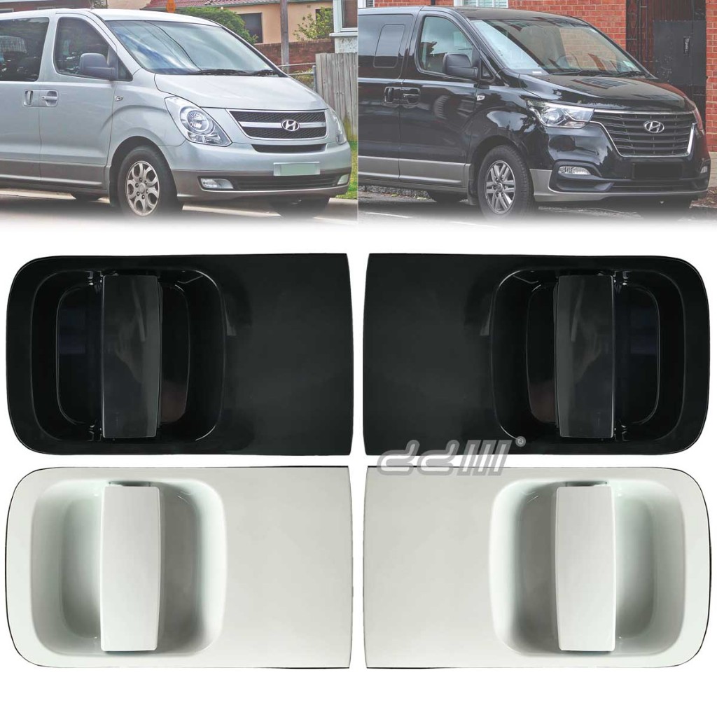 Hyundai Grand Starex H1 2007-2021 ประตูบานเลื่อนด้านนอกมือจับ (สีดํา/ขาว) Starex A2 Royale