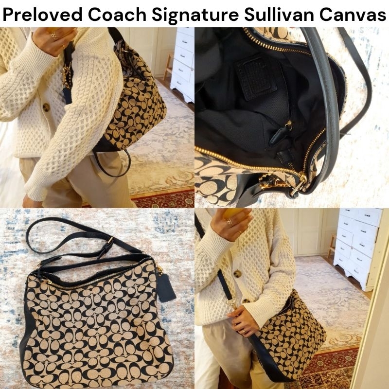 กระเป๋าผ้าแคนวาส ลายเซ็น Coach Sullivan