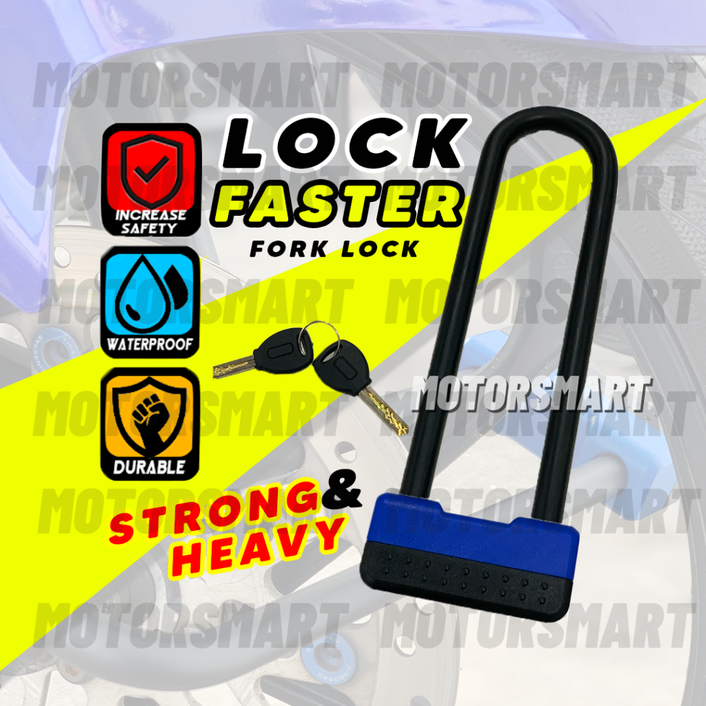 ล็อคส้อม ล็อคโซ่รักษาความปลอดภัยสําหรับงานหนัก รถจักรยานยนต์ มอเตอร์รถจักรยานยนต์ Kunci Rantai ULock