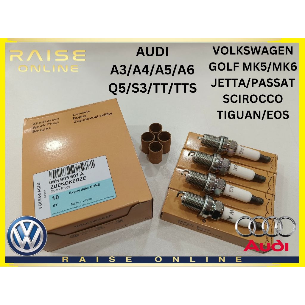 VOLKSWAGEN GOLF JETTA PASSAT SCIROCCO TIGUAN AUDI A3 A4 A5 A6 Q5 TT TT TT TT TSS SPARK PLUG ( 06H 90