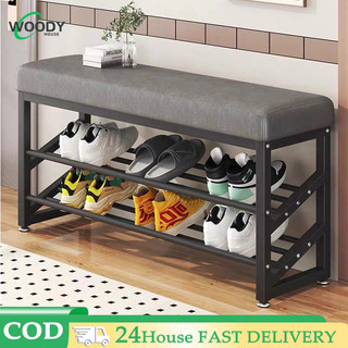 Steel Shoe Rack Simple Rack Home Indoor Shoe Stool