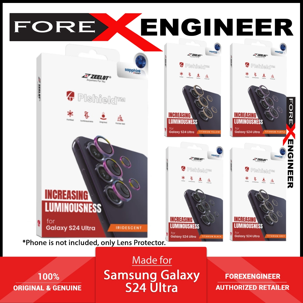 [ Samsung Galaxy S24 Ultra ] ZEELOT PIshield Sapphire Series ตัวป้องกันเลนส์โลหะผสมไทเทเนียม