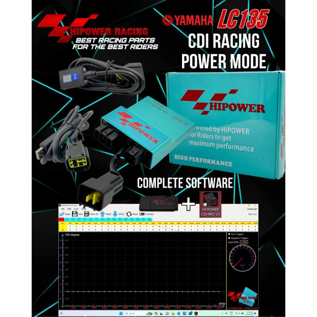 HIPOWER RACING ENGINE CDI POWER MODE LC135 / LC 135