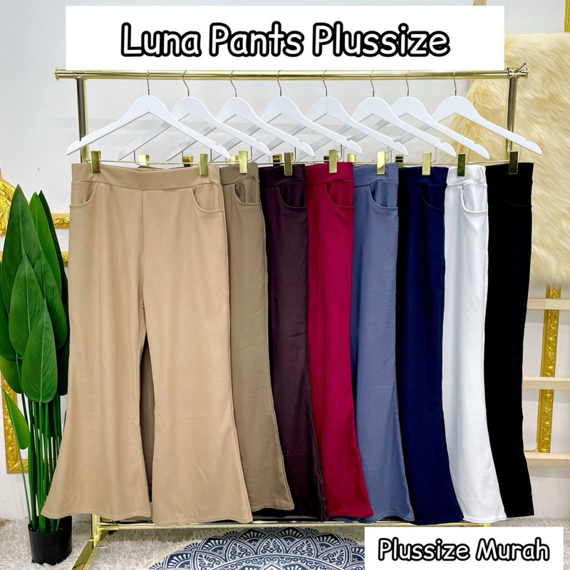 SELUAR PLUS SIZE 8XL ผู้หญิง MUSLIMAH LUNA PANTS - PLUSSIZE