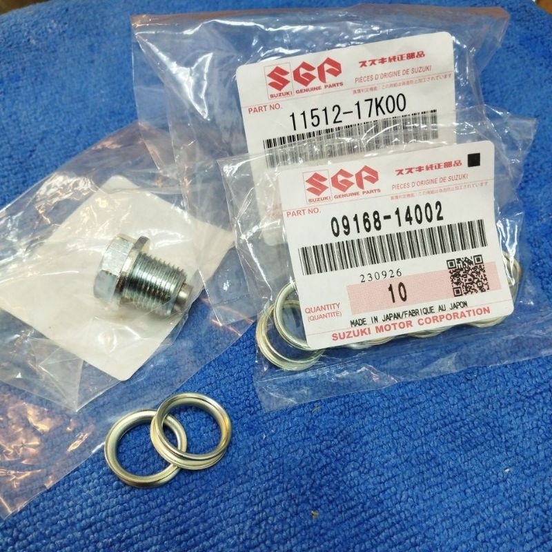 Suzuki GSXR1000 / GSXR1000R 2017 - 2023 L7 L8 L9 M0 M1 M2 M3 ปลั๊กถ่ายน้ํามันเครื่อง/skru Miyak hita