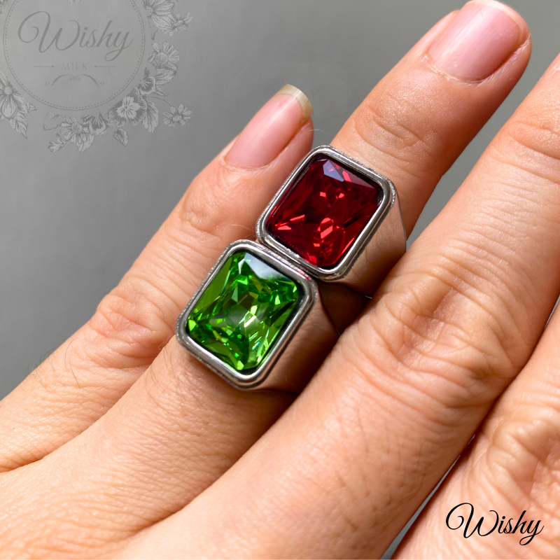 Cincin Lelaki Permata Cubic Zirconia แหวนโลหะผสม MR4