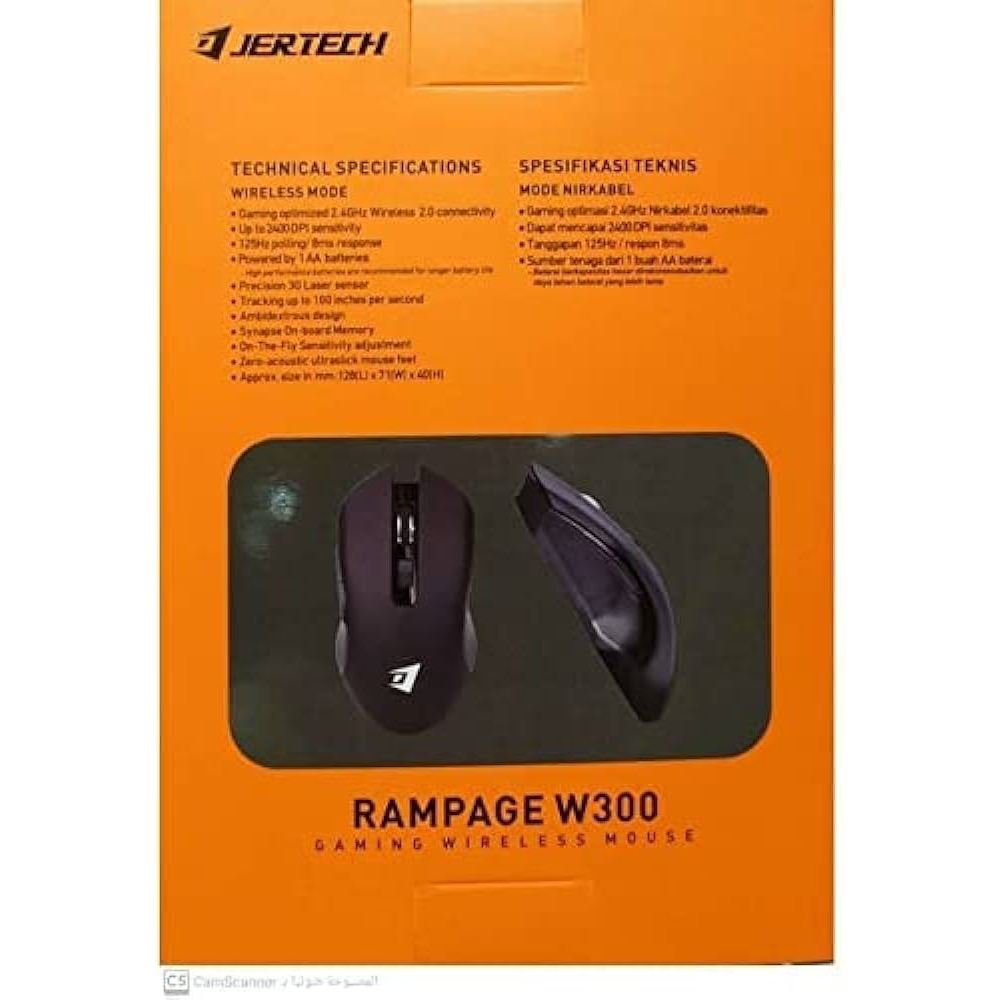 🆕GERTECH W300 RAMPAGE GAMING เมาส์ไร้สาย