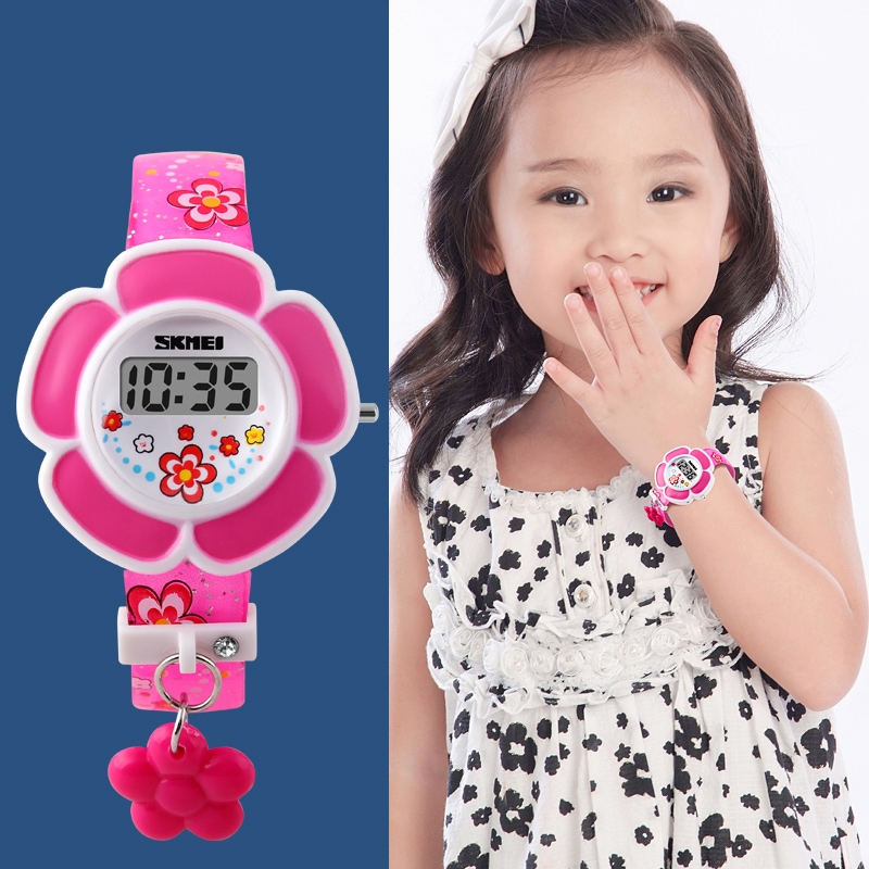 Skemi 1144 Kids  Jam Watch with 3d floral lovely shape Sutible for School, Jam