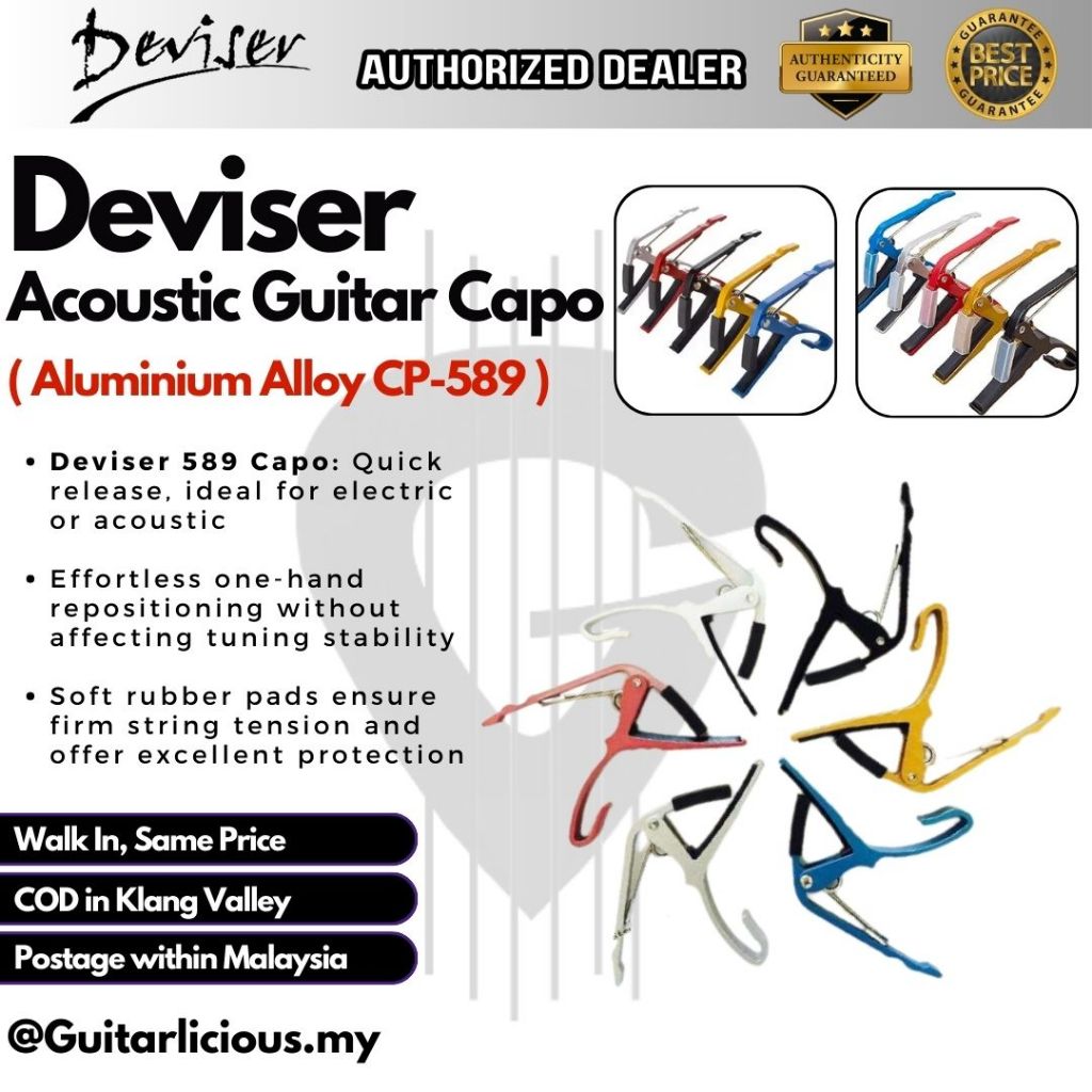Deviser Guitar Capo - CP-589 Klip gitar