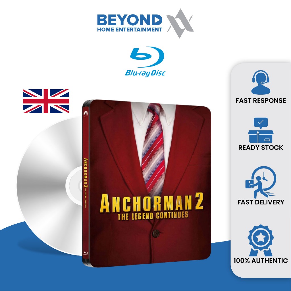 Anchorman 2 Entertainment Store Exclusive Steelbook [Bluray] Blu Ray Disc High Definition