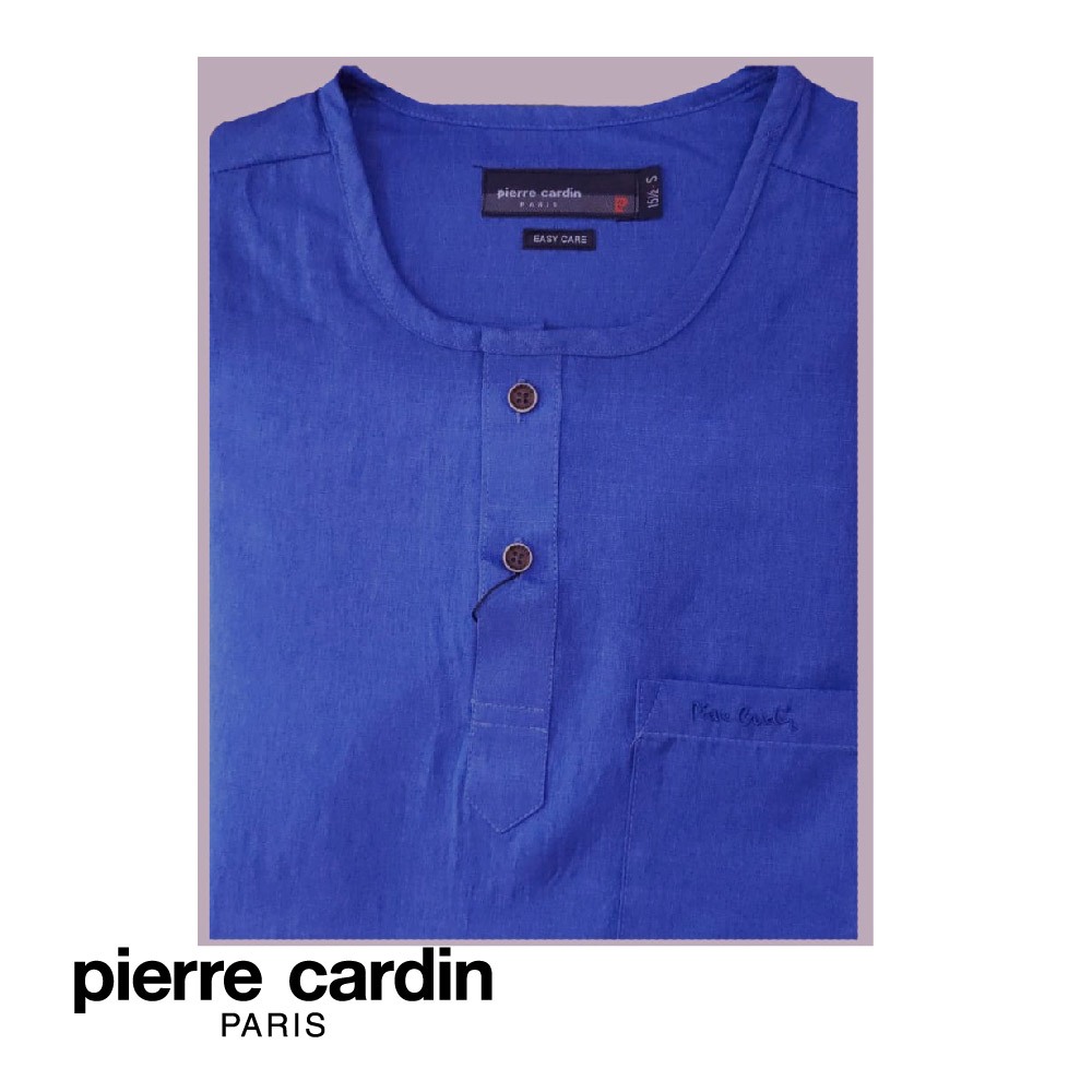 Pierre CARDIN เสื้อยืด แขนสั้น สีน้ําเงินเข้ม สําหรับผู้ชาย (กึ่งปกติ) (W4105B-11442)