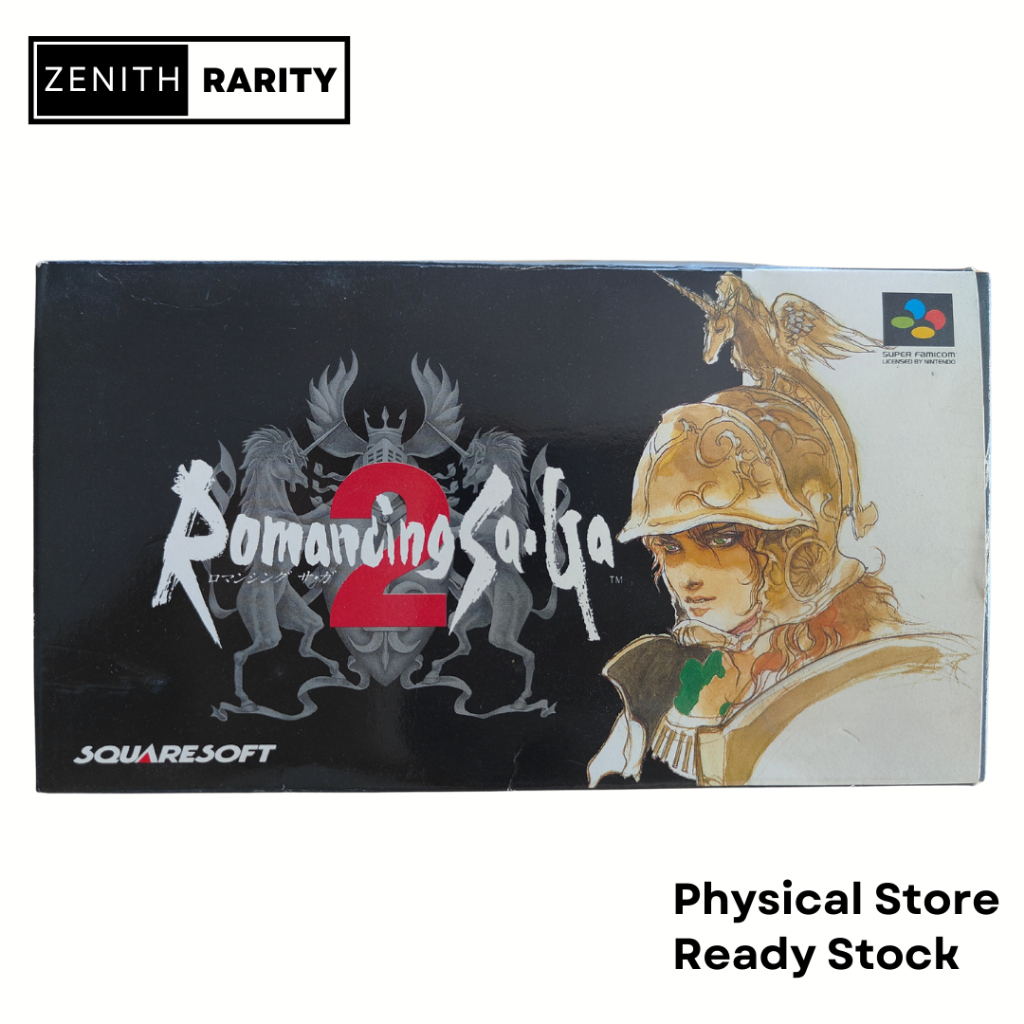 Zenith Rarity Nintendo Super Famicom SFC เกม Romancing Saga 2 กล่องเซ็ต