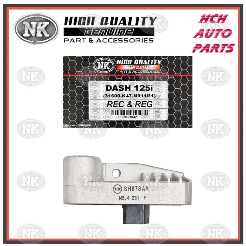 RECIFER & REGULATOR - HONDA - DASH 125/ DASH 125i/ WAVE 125i V2/ WAVE 125 Fi V2 - 31600-K47-M011M1 (