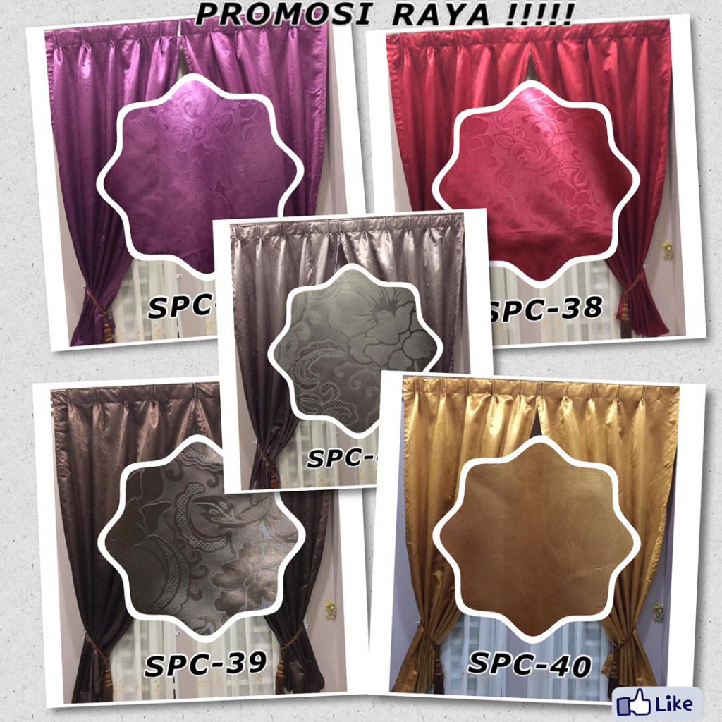 ยาว!!10 สีของ CURTAIN (BLACKOUT 90%) 3D TICK CURTAIN RISED สําหรับ BEDROOM & สมบูรณ์ประตู