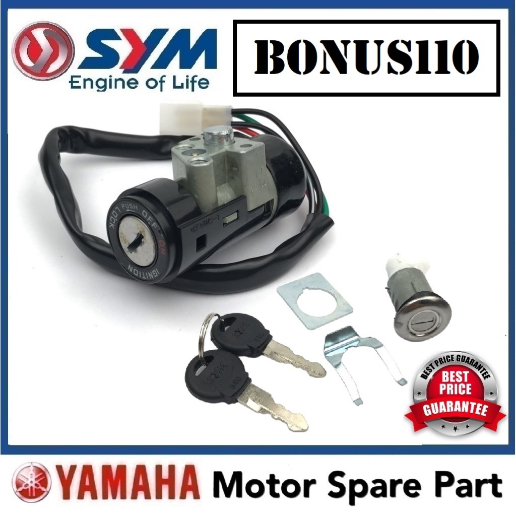 SYM BONUS MAIN SWITCH SET 0 MAINSWITCH SET KUNCI SUISS START KEY E BONUS E-BONUS EBONUS 110 BONUS110