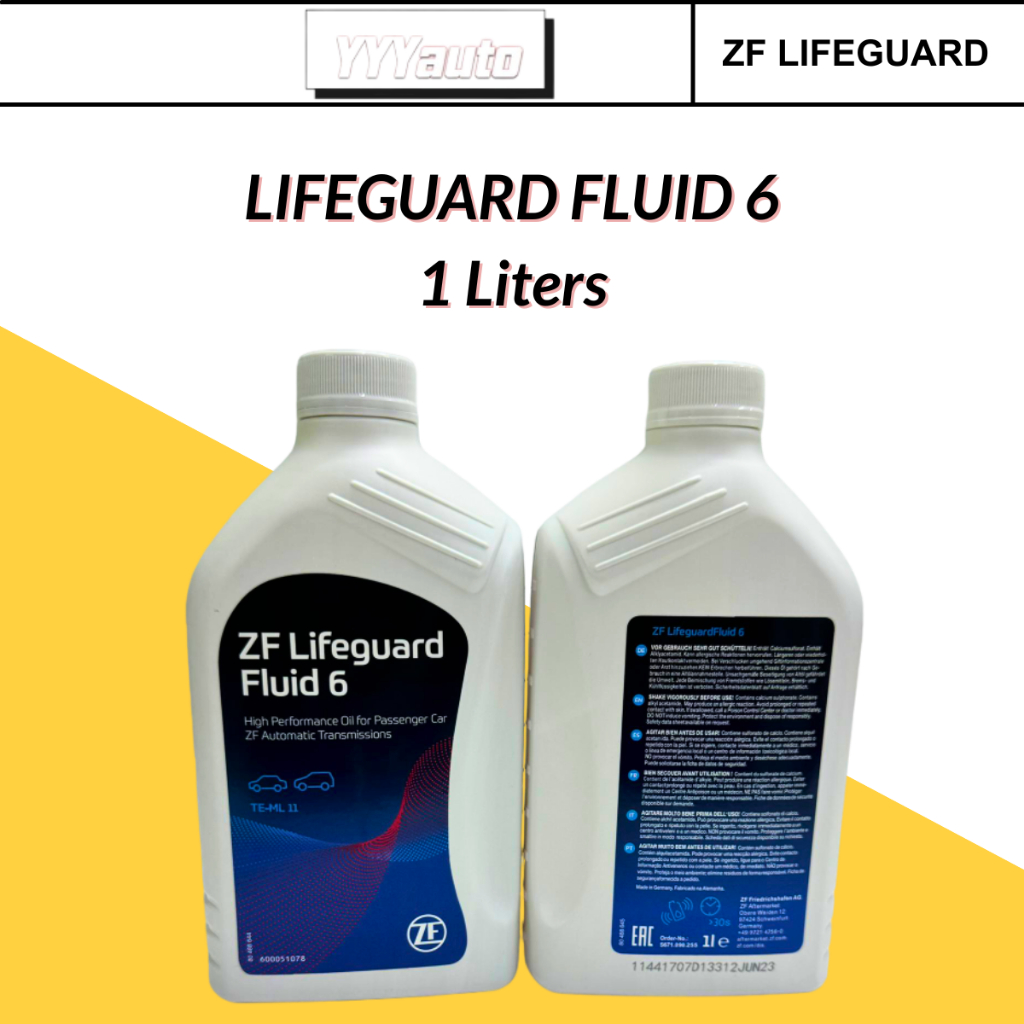 ZF Lifeguard Fluid 6 Auto Transmission Fluid Auto Oil 6HP 1L Bentley BMW GA6HP19Z E60 E90 E46 600051