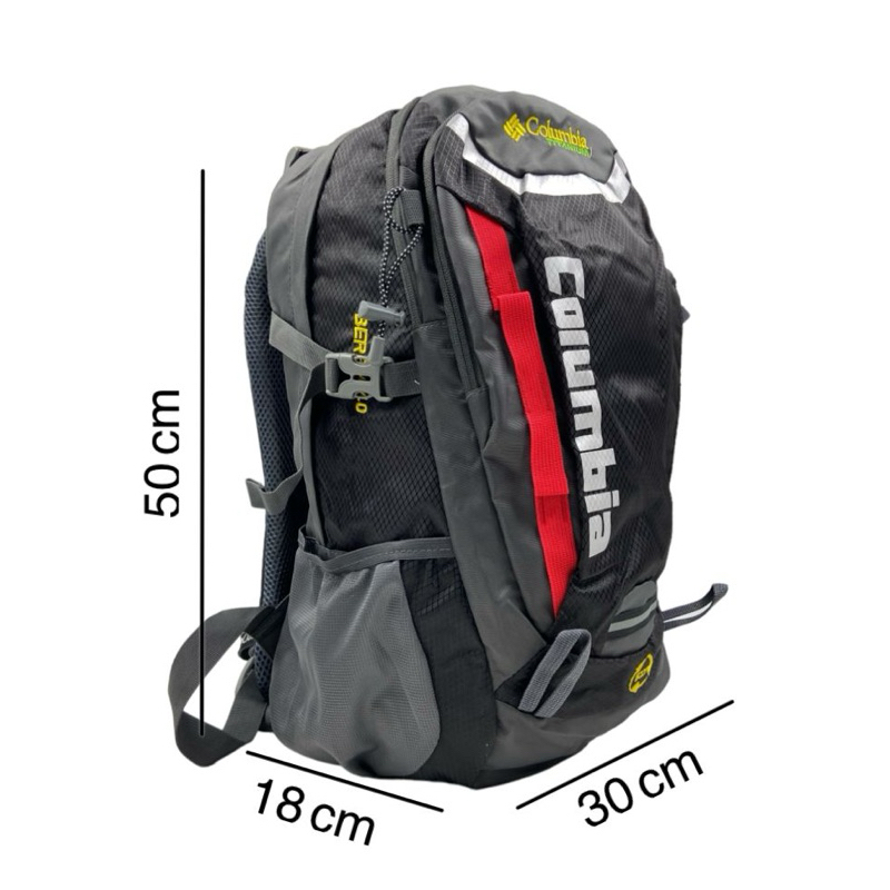 Columbia 40 L Backpack Hiking dgn ผ้าคลุมกันฝน