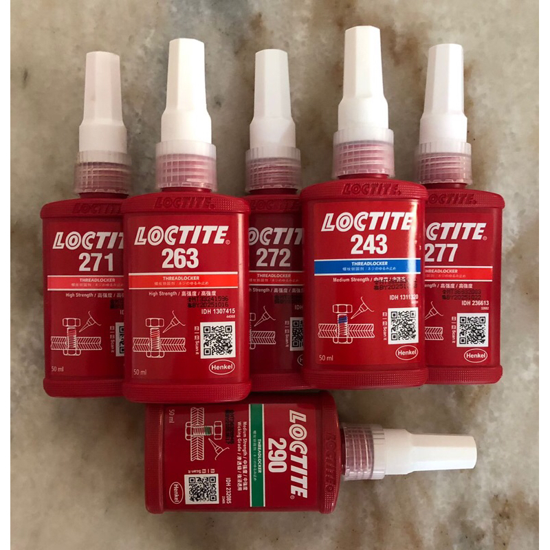 ThreadLock Loctite 50ml 263 243 271 272 277 290