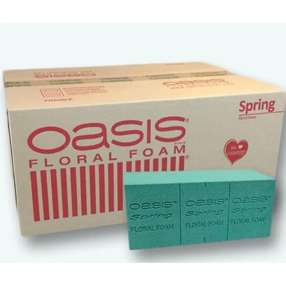 (OASIS RED) 20 ชิ้น OASIS SPRING FLORAL FOAM SPONGE