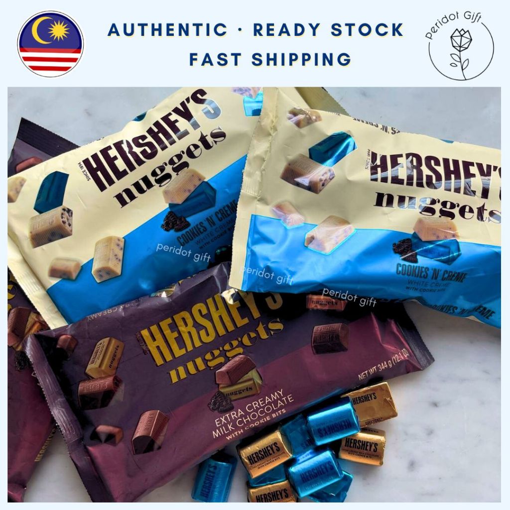 Hersheys Nuggets 344g - Bulk Chocolate Sharing Pack - Milk Coklat Doorgift Corporate Party