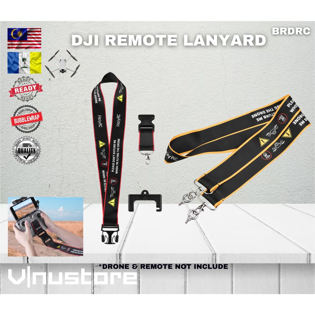 BRDRC รีโมทคอนโทรล Lanyard สําหรับ DJI RC / RC PRO / FPV RC2 / RCN1 สายคล้องคอแขวนแขวน