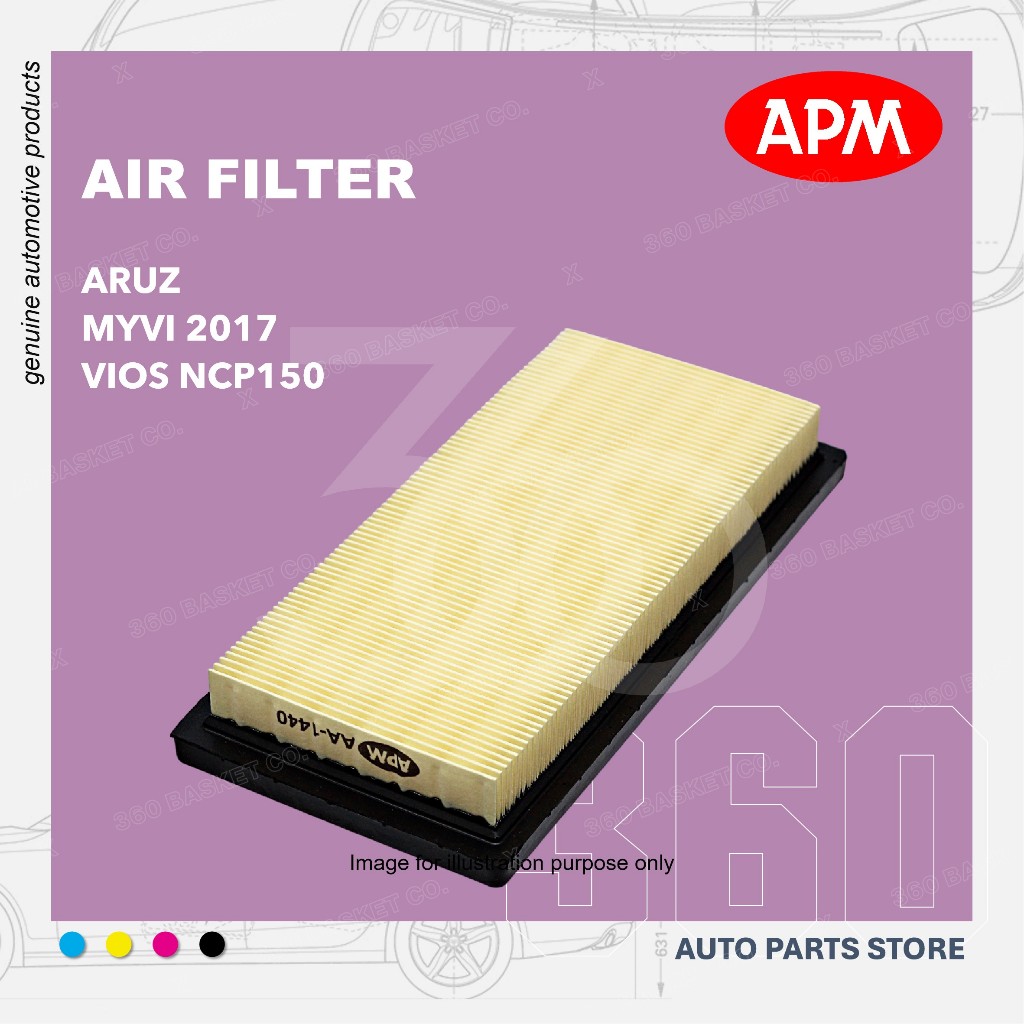 APM AIR FILTER PERODUA ARUZ NEW MYVI D20N 17801-20R01 (PENAPIS UDARA) 17801-BZ120 17801-0Y040