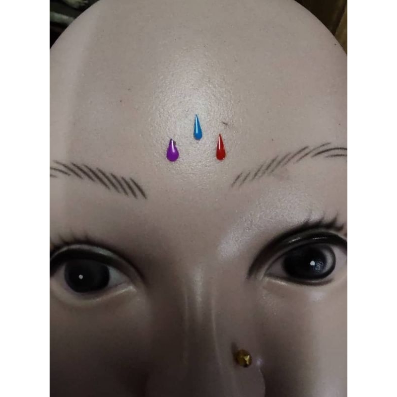 พอตหลายสีดีไซน์ 3d Tilagam หรือ bindi...