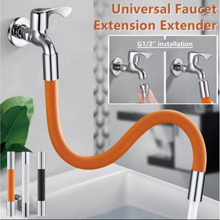 Faucet Extension Paip Extender 360 Rotating Water Tap Extension Silicone Tube Bathroom Pipe Kitchen