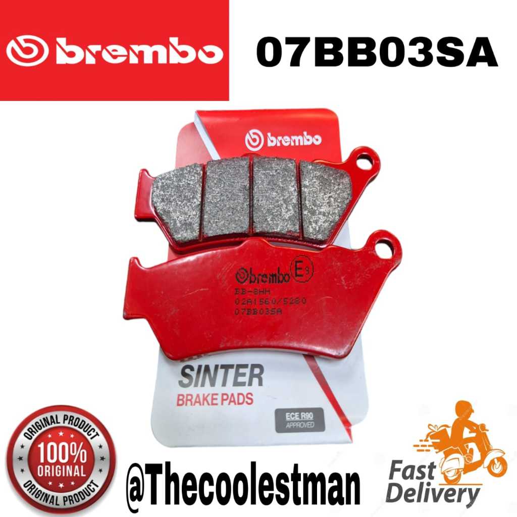 Brembo Sinter ใหม่ BMW R1200GS R1250GS Waterbird ADV R1200R/RT ผ้าเบรคหลัง 07BB03SA 07BB03LA