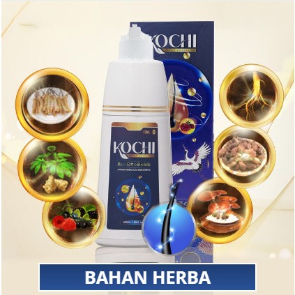 Kochi Herbal Black Hair Shampoo Hair Dye Professional 3-In-1 Wash/Nourish/Dye Grey Hair White Hair T