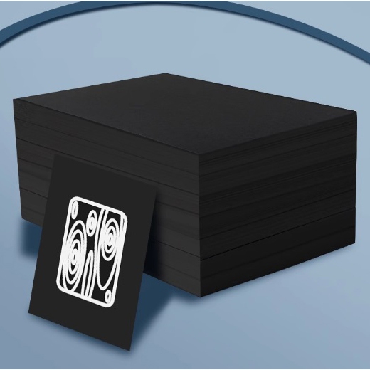 การ์ดสีดํา A4 150แกรม/ 180แกรม/ 250แกรม/ 300แกรม/ 350แกรม 20แผ่น