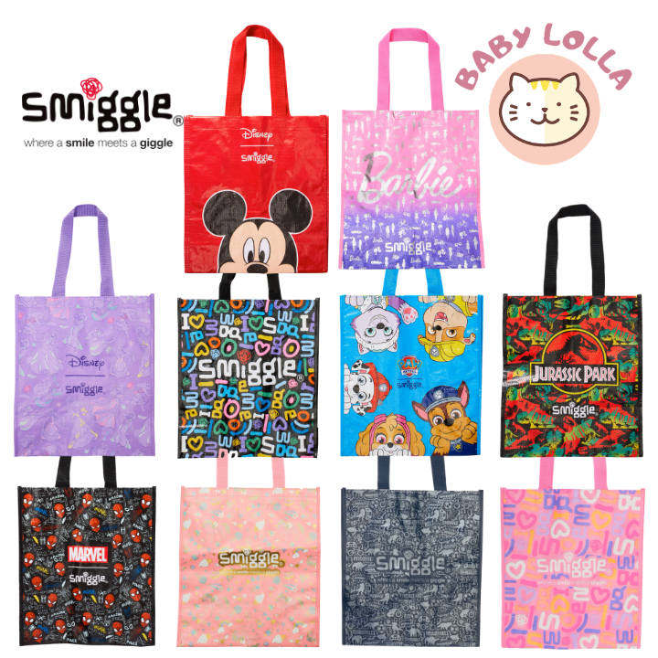 Smiggle Reuse Reusable Bag Recycle Bag Shopping Bag Present Bag Bag Bag Bag - Spiderman Mickey Minnie Disney Barbie