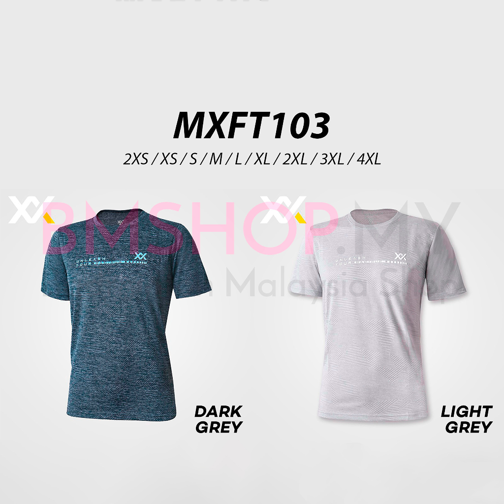 MAXX Shirt เสื้อยืดแฟชั่น MXFT103 (สีเทาเข้ม สีเทาอ่อน)