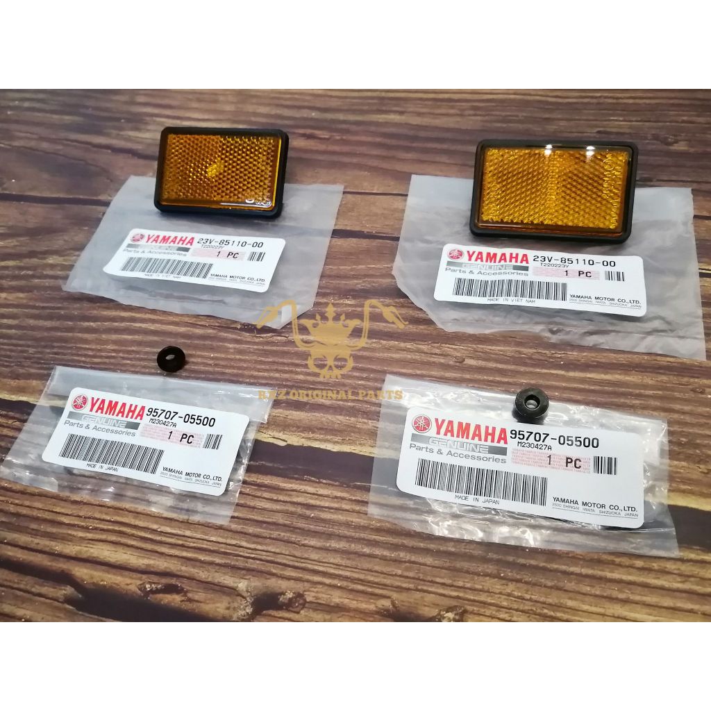 YAMAHA RXZ135 RXZ 135 TANK FORK REPLLER (สีเหลือง) SEKALI NUT JAPAN ผลิตภัณฑ์ YAMAHA (1 ชุด)