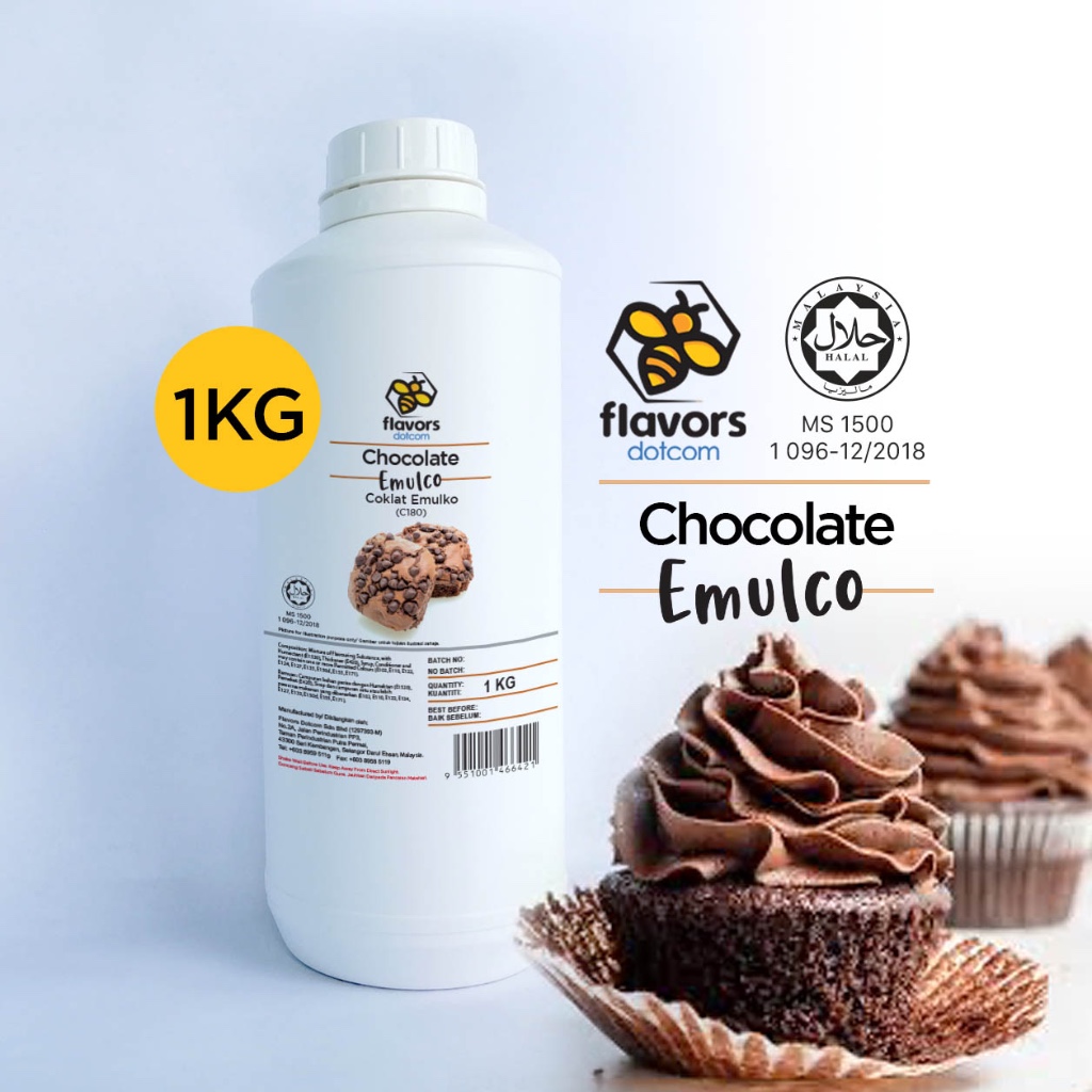 [HALAL] รส Dotcom - Chocolate Emulco (C180) [C180] 1KG/6KG