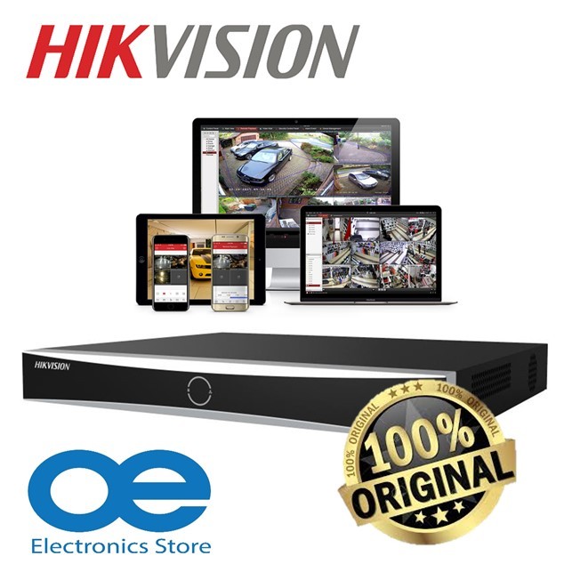 HIKVISION DS-7616NXI-K2 เครือข่าย 16ch 4K H.265+ รองรับ 2 HDD Slot 1U Series AcuSense Network Video 