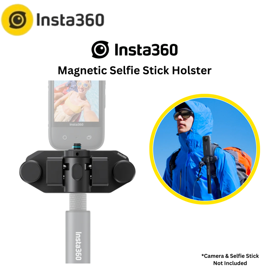 (ใหม ่ ) Insta360 - Magnetic Selfie Stick Holster สําหรับ Ace Pro, Ace, X3, Go 3, One RS (Twin/4K, Go 2, หนึ ่ ง X2, หนึ ่ ง R, One X