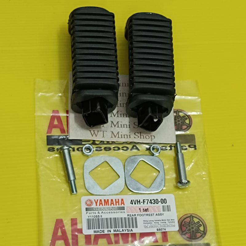 YAMAHA Y100NEW Y110NEW SS2 SRX SPORT2 SRE REAR FOOTREST PEDAL PEMINJAK KAKI BELAKANG SET 4VH-F7430-0